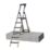 Werner Aluminium 2.04m 6 Step Swingback Platform Step Ladder