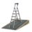 Werner Aluminium 2.04m 6 Step Swingback Platform Step Ladder