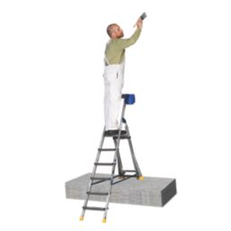 Werner Aluminium 2.04m 6 Step Swingback Platform Step Ladder