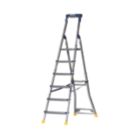 Werner Aluminium 2.04m 6 Step Swingback Platform Step Ladder