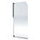 Aqualux Aqua 4 Semi-Framed Silver Bathscreen  1400mm x 800mm