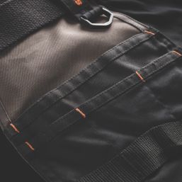 Scruffs Pro Flex Holster Work Trousers Black 36" W 30" L