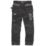 Scruffs Pro Flex Holster Work Trousers Black 36" W 30" L