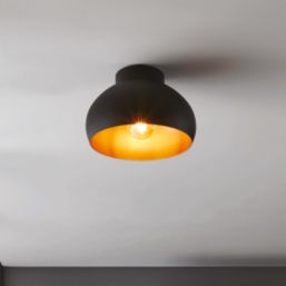 Eglo Mogano 2 Ceiling Light Black/Copper