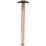 Rothley Worktop Leg Polished Copper 870-895mm
