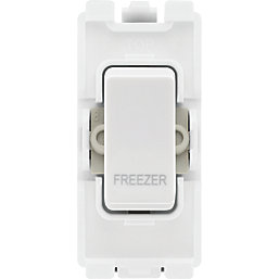 British General Nexus 800 Grid 20A Grid DP Freezer Switch White