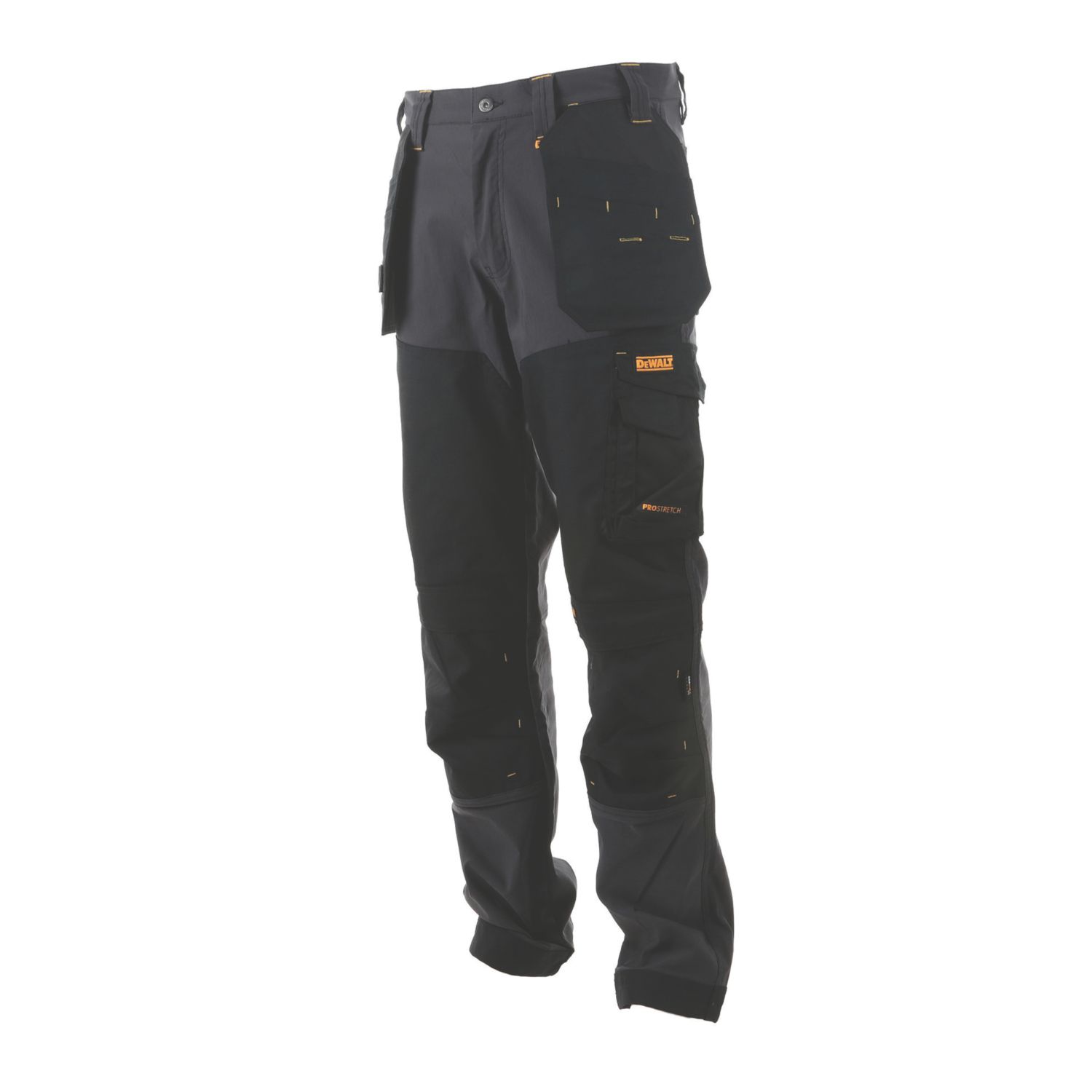 DEWALT Memphis Work Trousers Grey/Black 38" W 31" L (341RX)