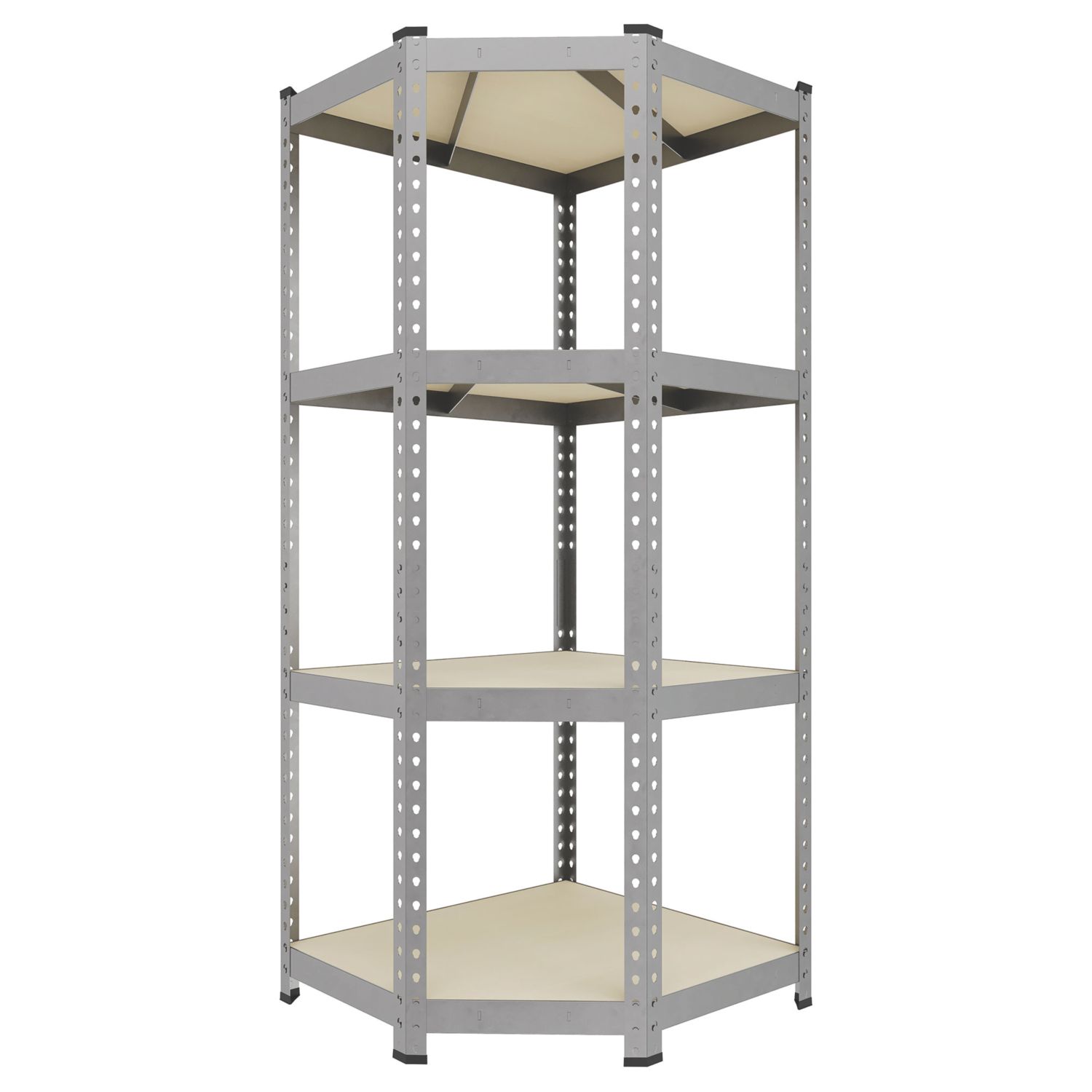 RB Boss Fastlok UDL/GALV 4-Tier Metal Garage Shelving Unit 420mm x 750mm x 1800mm (341TW)