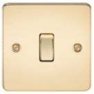 Knightsbridge  10AX 1-Gang Intermediate Switch Polished Brass