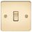 Knightsbridge  10AX 1-Gang Intermediate Switch Polished Brass
