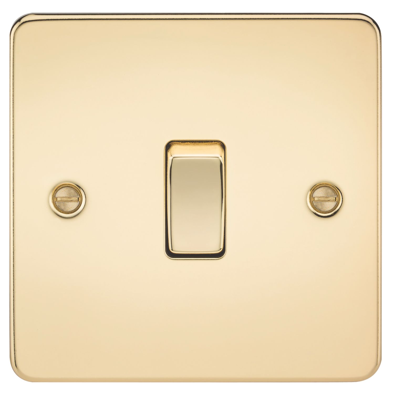 Knightsbridge 10AX 1-Gang Intermediate Switch Polished Brass (341TX)