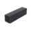 FloPlast  Square Downpipes Black 65mm x 2.5m 6 Pack
