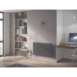 Ximax Fortuna 584mm x 1200mm 2587BTU Anthracite Horizontal Designer Radiator