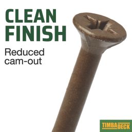 Timbadeck  PZ Double-Countersunk  Decking Screws 4.5mm x 65mm 500 Pack