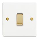 Varilight  10A 1-Gang 2-Way Light Switch  Chalk White