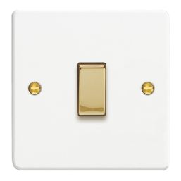 Varilight  10A 1-Gang 2-Way Light Switch  Chalk White