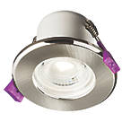 Knightsbridge CFR Fixed  Fire Rated LED Downlight Brushed Chrome 5W 570lm