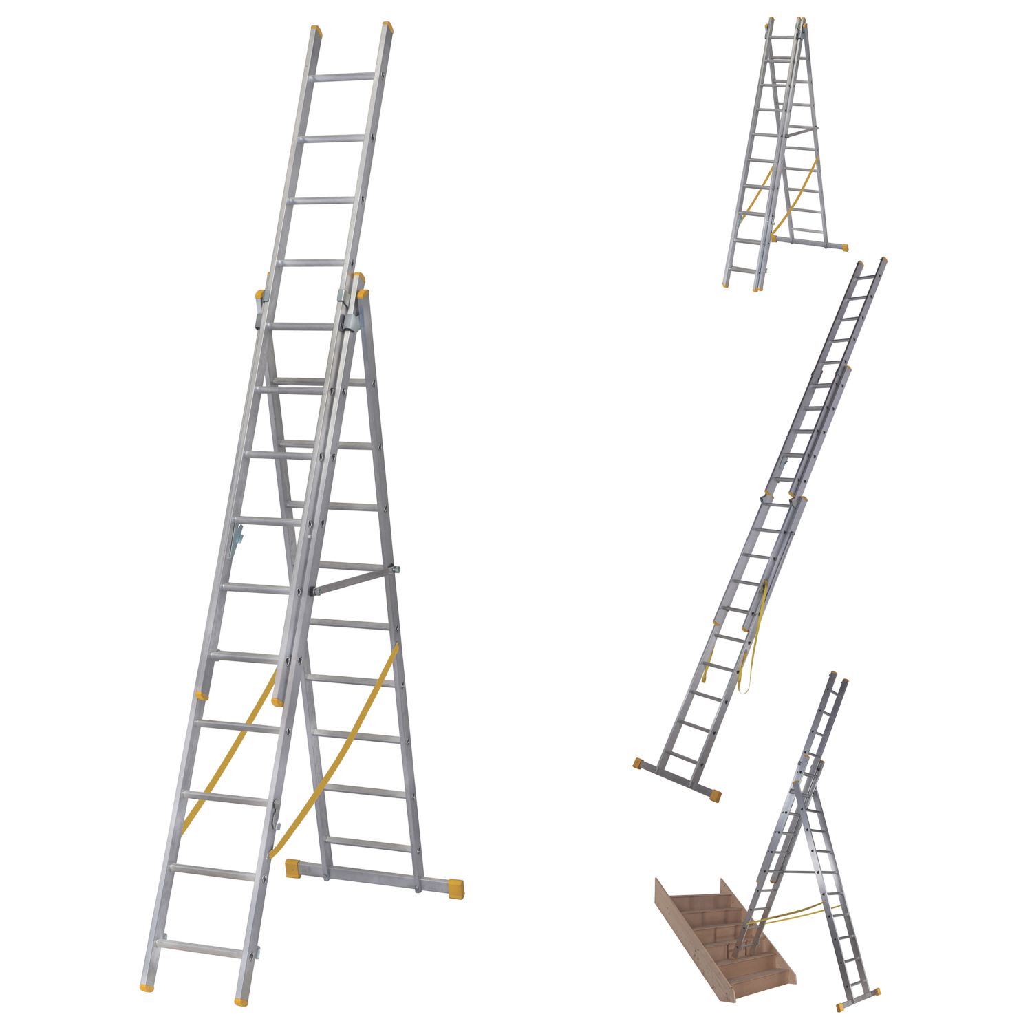 Werner Aluminium 6.86m Combination Ladder (342HP)