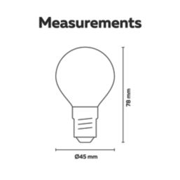 Calex  E14 P45 LED Light Bulb Clear 250lm 3.5W