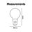 Calex  E14 P45 LED Light Bulb Clear 250lm 3.5W
