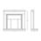 Be Modern Madalyn Electric Fire Suite White Marble 1320mm x 400mm x 1115mm