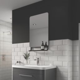 Sensio Harbour Rectangular Illuminated Bathroom Mirror & Shelf With 3276lm LED Light 500mm x 790mm