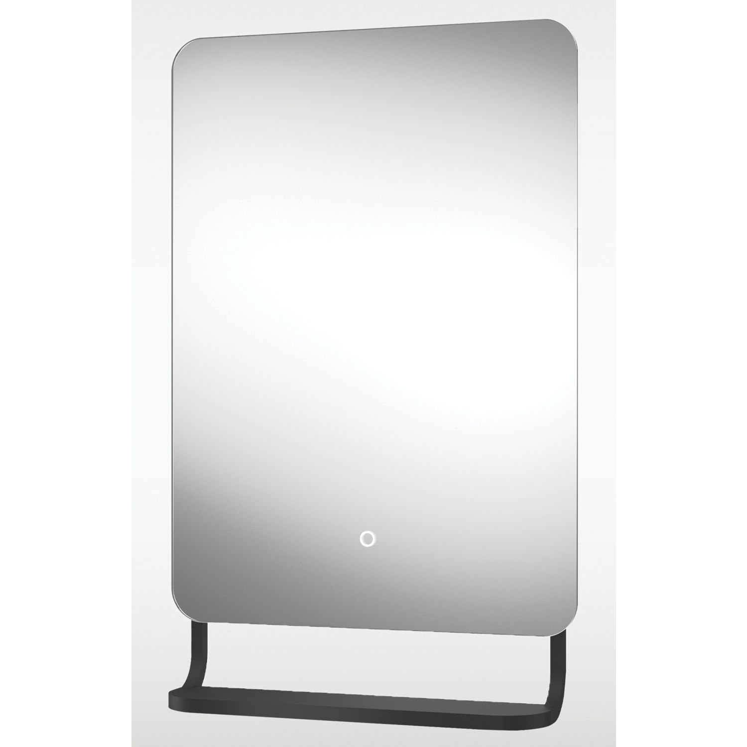 Sensio Harbour Rectangular Illuminated Bathroom Mirror & Shelf With 3276lm LED Light 500mm x 790mm (342PL)