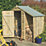 Rowlinson Oxford 6' x 3' (Nominal) Apex Tongue & Groove Timber Shed with Lean-To