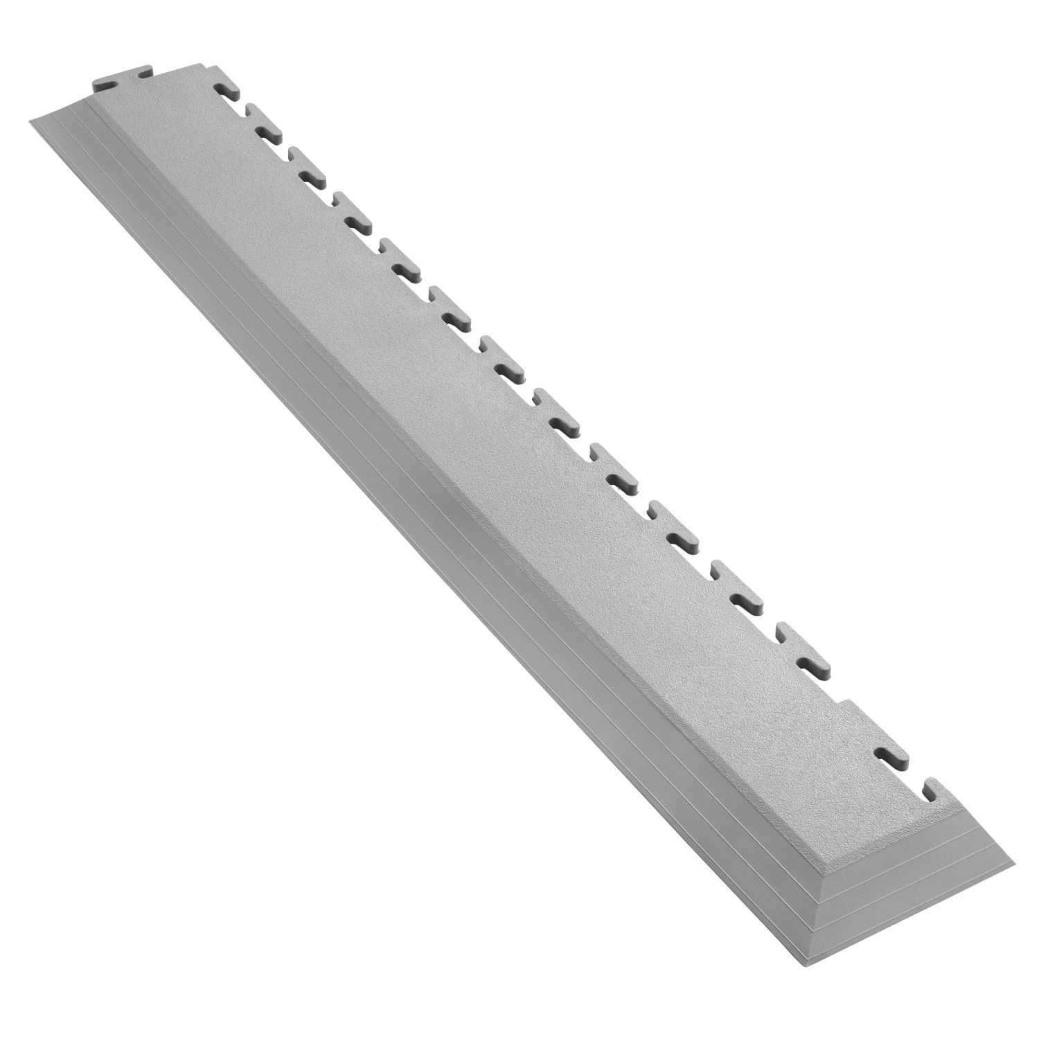 Ecotile E500/7 Interlocking Corner Edge Ramps Light Grey 590mm x 90mm 2 Pack (342RV)