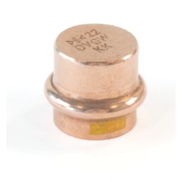 Conex Banninger B Press Gas  Copper Press-Fit Stop Ends 22mm 10 Pack