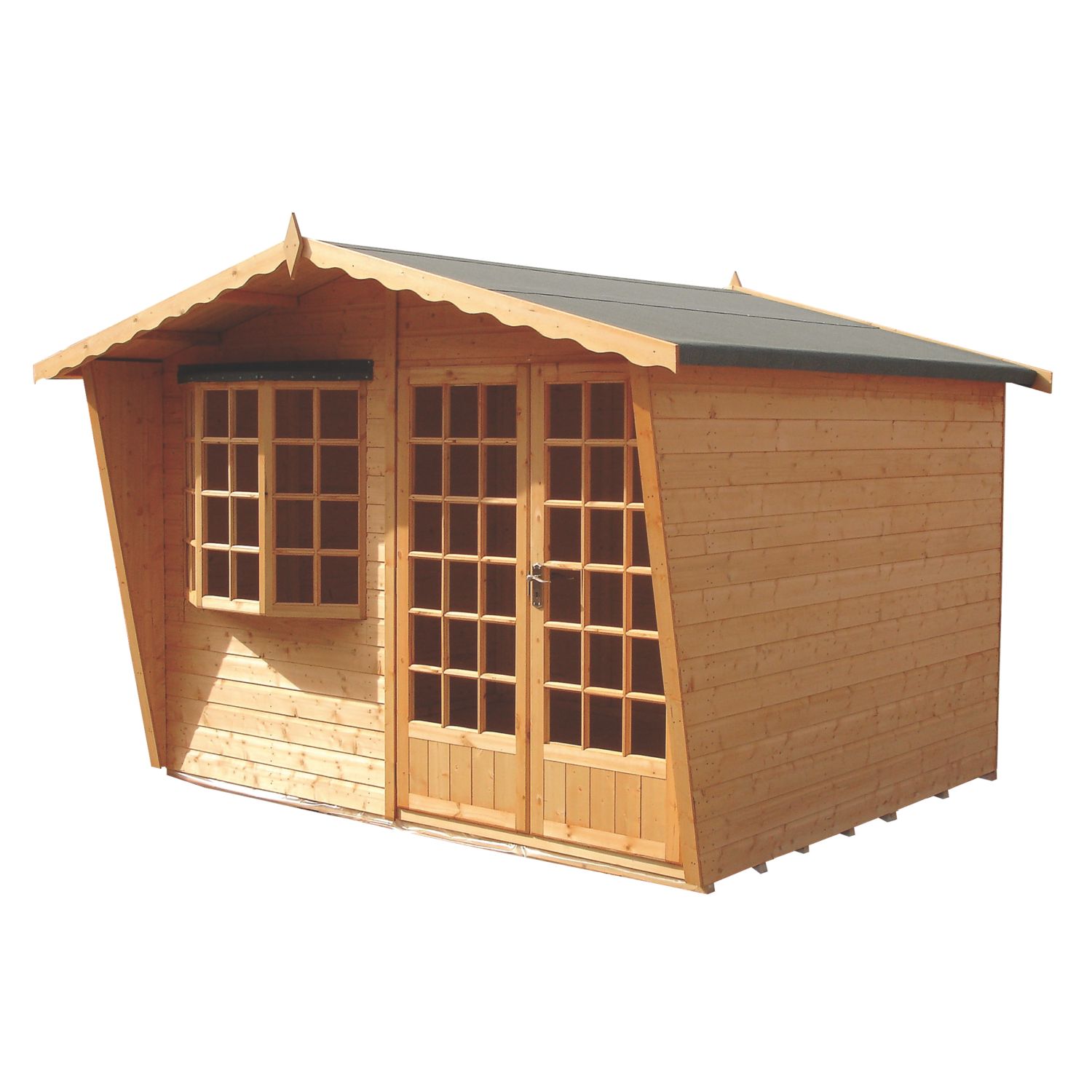 Shire Sandringham 10' x 6' (Nominal) Apex Timber Summerhouse (342TJ)