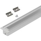 VEW Aluminium Smart Recessed Profile Kit 1m