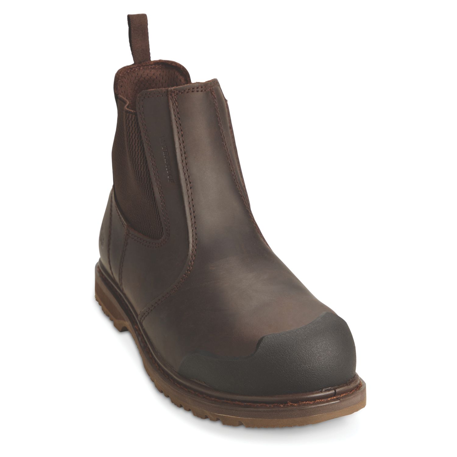 Site Prairie Size 10 Brown Water-Resistant Steel Toe Cap Safety Dealer Boots (3437P)