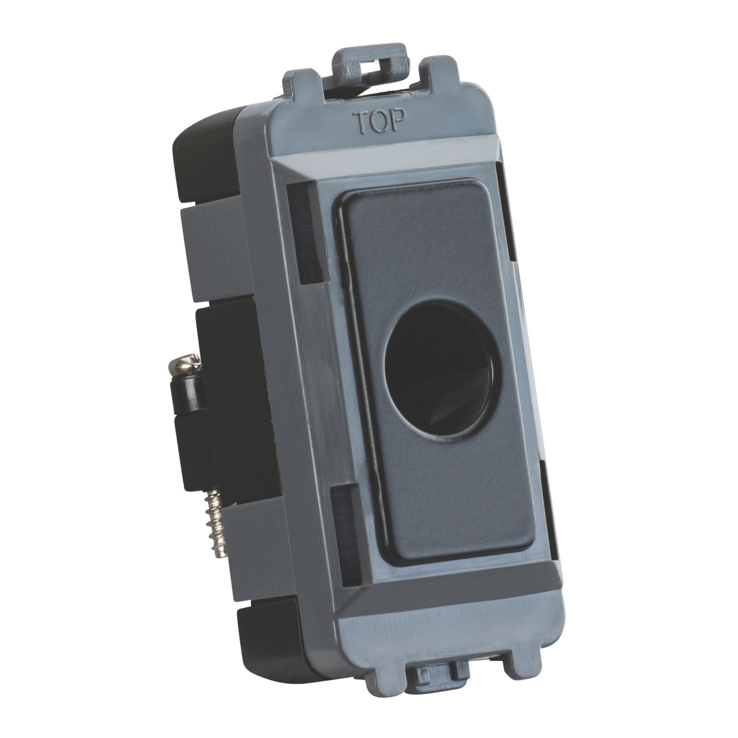 Knightsbridge GDM012MB 0A Grid Flex Outlet Matt Black (343CR)