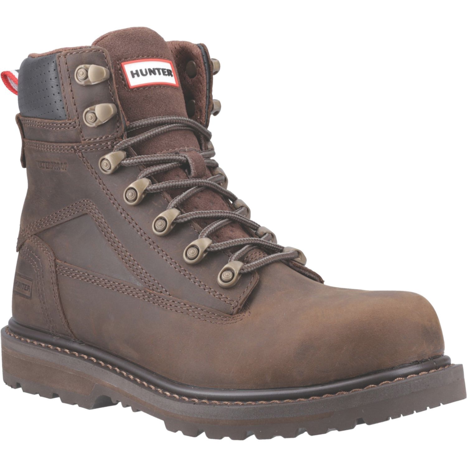 Hunter Size 10.5 Brown Waterproof Steel Toe Cap Safety Boots (343CW)