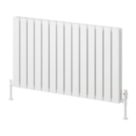 Reina Piatto Double 600mm x 1045mm 3825BTU White Horizontal Designer Radiator