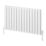 Reina Piatto Double 600mm x 1045mm 3825BTU White Horizontal Designer Radiator