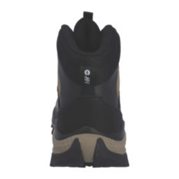 Hi-Tec Infuse Mid Size 12  Black / Brown Waterproof  Non Safety Work Boots