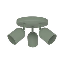 Eglo Tilston Round 3-Light Spotlight Green