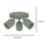 Eglo Tilston Round 3-Light Spotlight Green