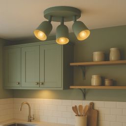 Eglo Tilston Round 3-Light Spotlight Green