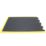 COBA Bubblemat Anti-Fatigue Floor End Mat Black/Yellow 1.2m x 0.9m x 14mm
