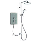 Mira Azora Dual Frosted Green 9.8kW Thermostatic Dual Outlet Electric Shower