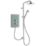Mira Azora Frosted Green 9.8kW Thermostatic Dual Outlet Electric Shower