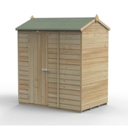 Forest Beckwood 6' x 4' (Nominal) Reverse Apex Shiplap Timber Shed with Assembly