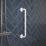 Rothley  Straight Household Steel Grab Rail Matt White 457mm