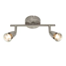 Saxby Amalfi Bar 2-Light Spotliight Satin Nickel
