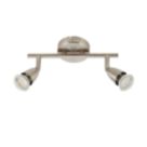 Saxby Amalfi Bar 2-Light Spotliight Satin Nickel