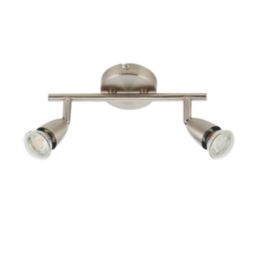 Saxby Amalfi Bar 2-Light Spotliight Satin Nickel