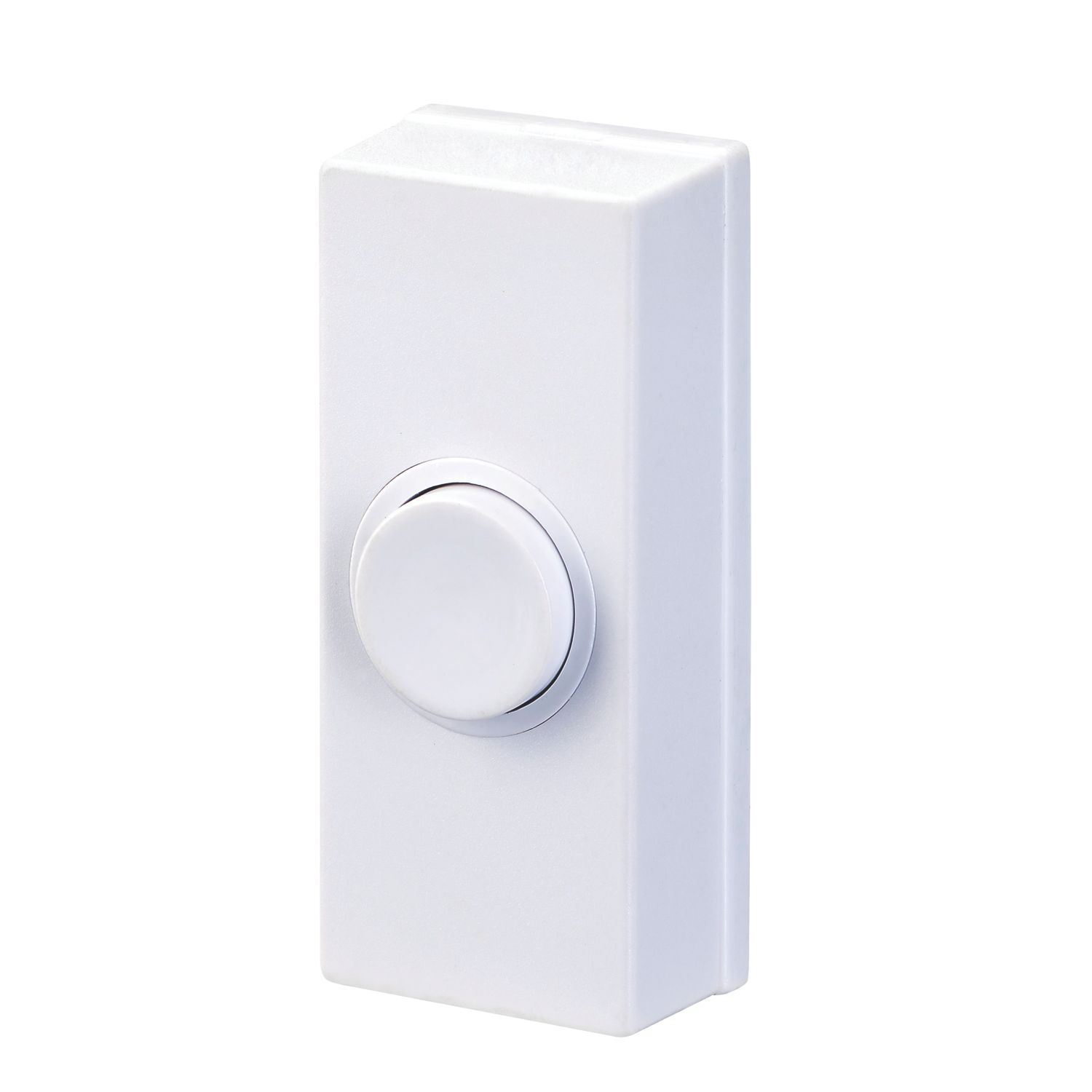British General Wired Door Chime Bell Push White (343XF)